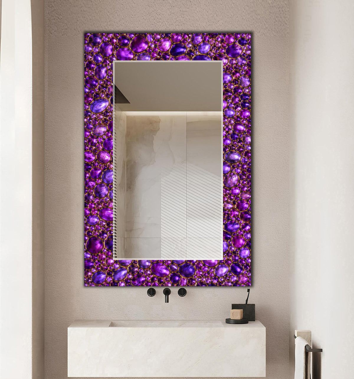 Customizable Mirror, Wall Art as Mirror | Decorative Mirror | Large Statement Mirror