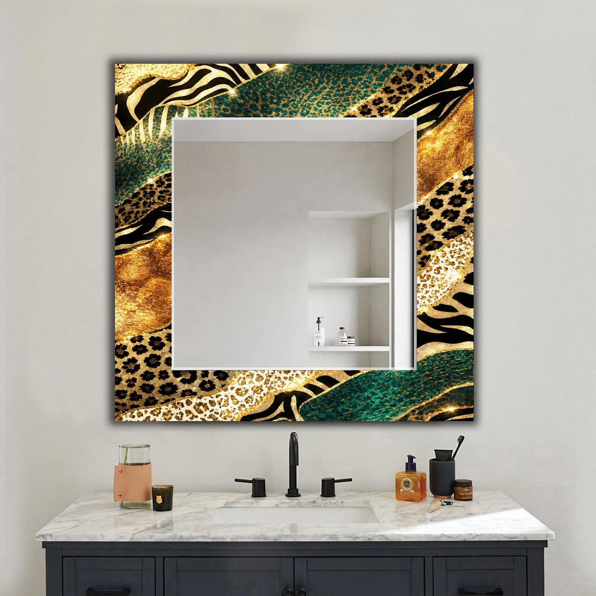 Customizable Mirror, Wall Art as Mirror | Decorative Mirror | Large Statement Mirror