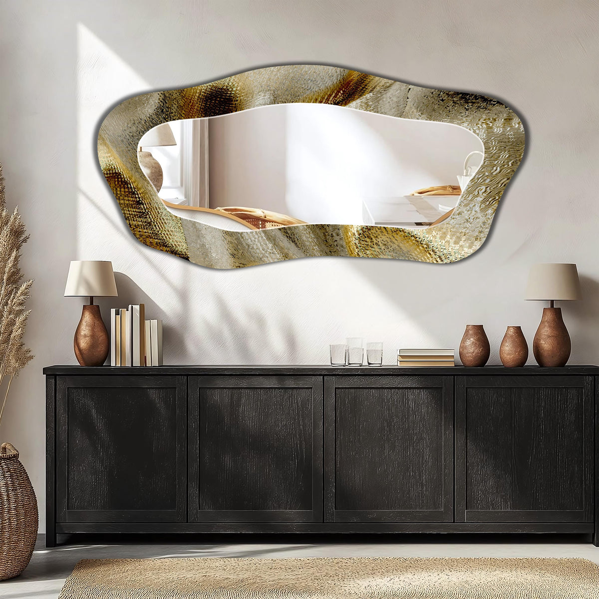 Customizable Mirror, Wall Art as Mirror | Decorative Mirror | Large Statement Mirror
