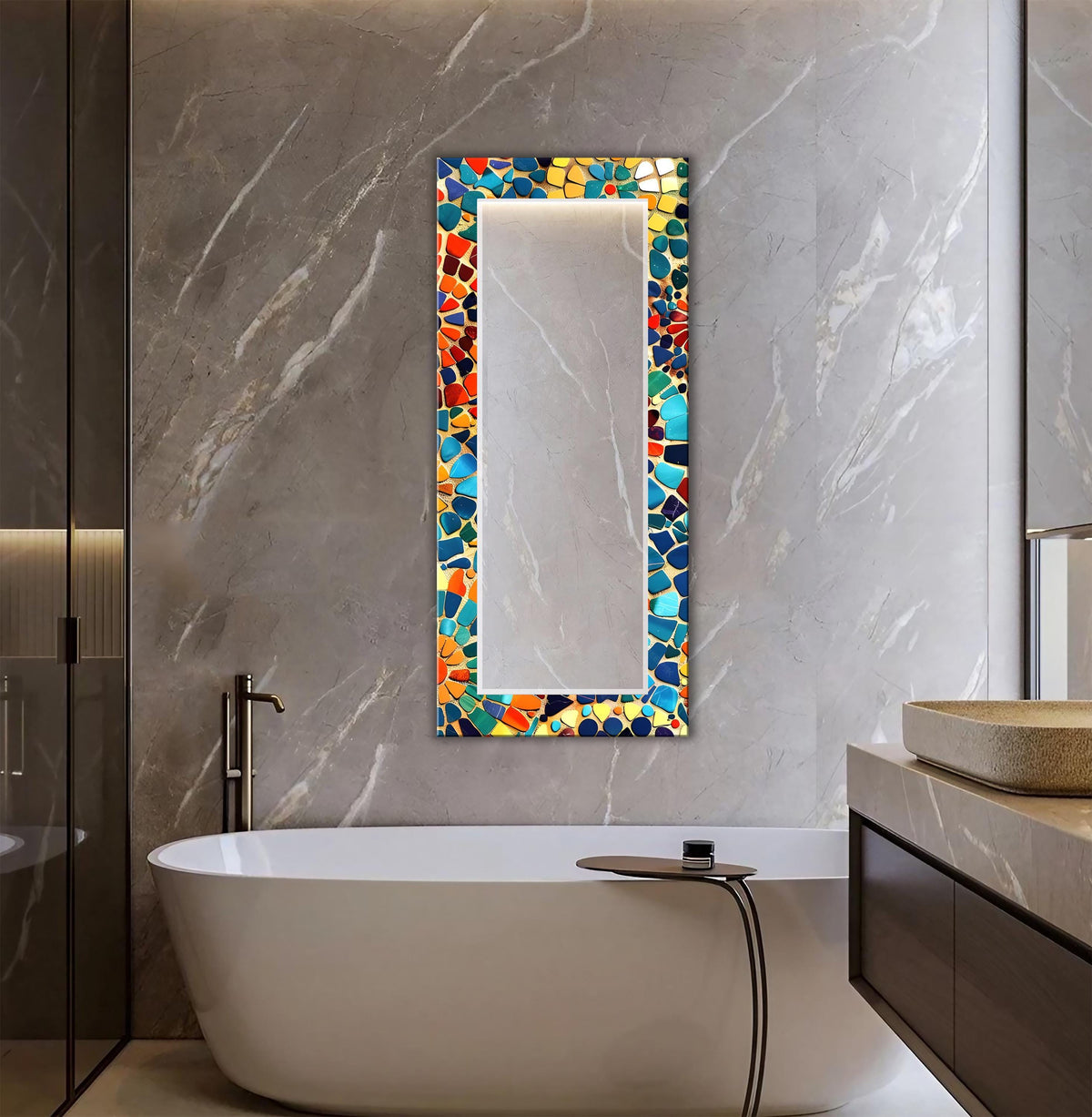 Customizable Mirror, Wall Art as Mirror | Decorative Mirror | Large Statement Mirror