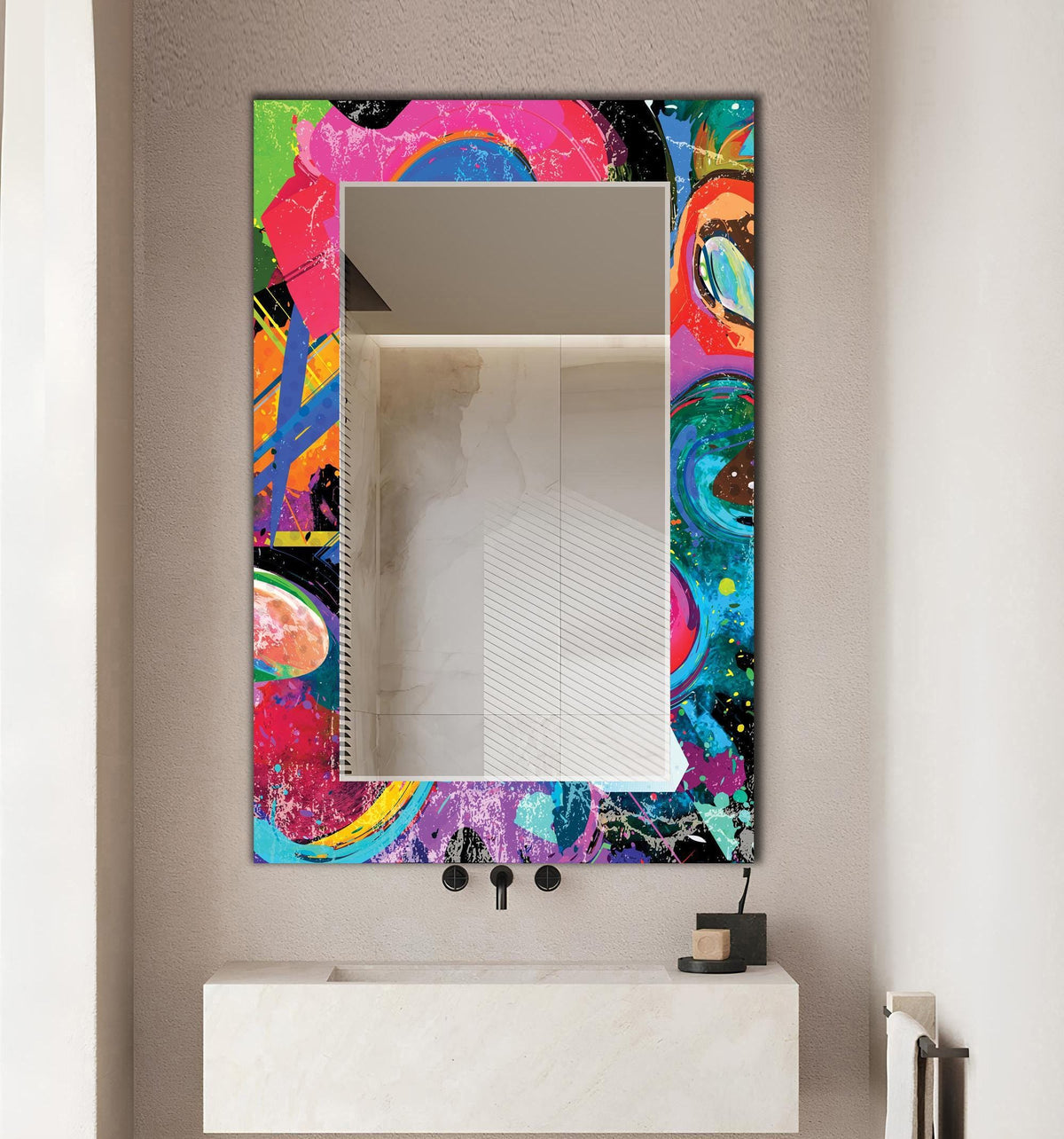 Customizable Mirror, Wall Art as Mirror | Decorative Mirror | Large Statement Mirror