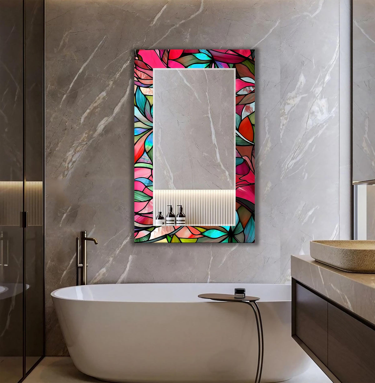 Customizable Mirror, Wall Art as Mirror | Decorative Mirror | Large Statement Mirror