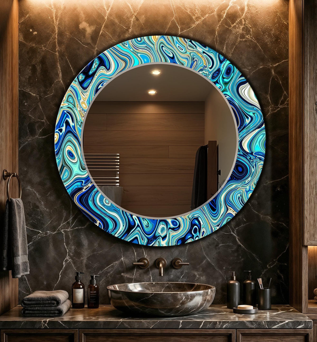 Customizable Mirror, Wall Art as Mirror | Decorative Mirror | Large Statement Mirror