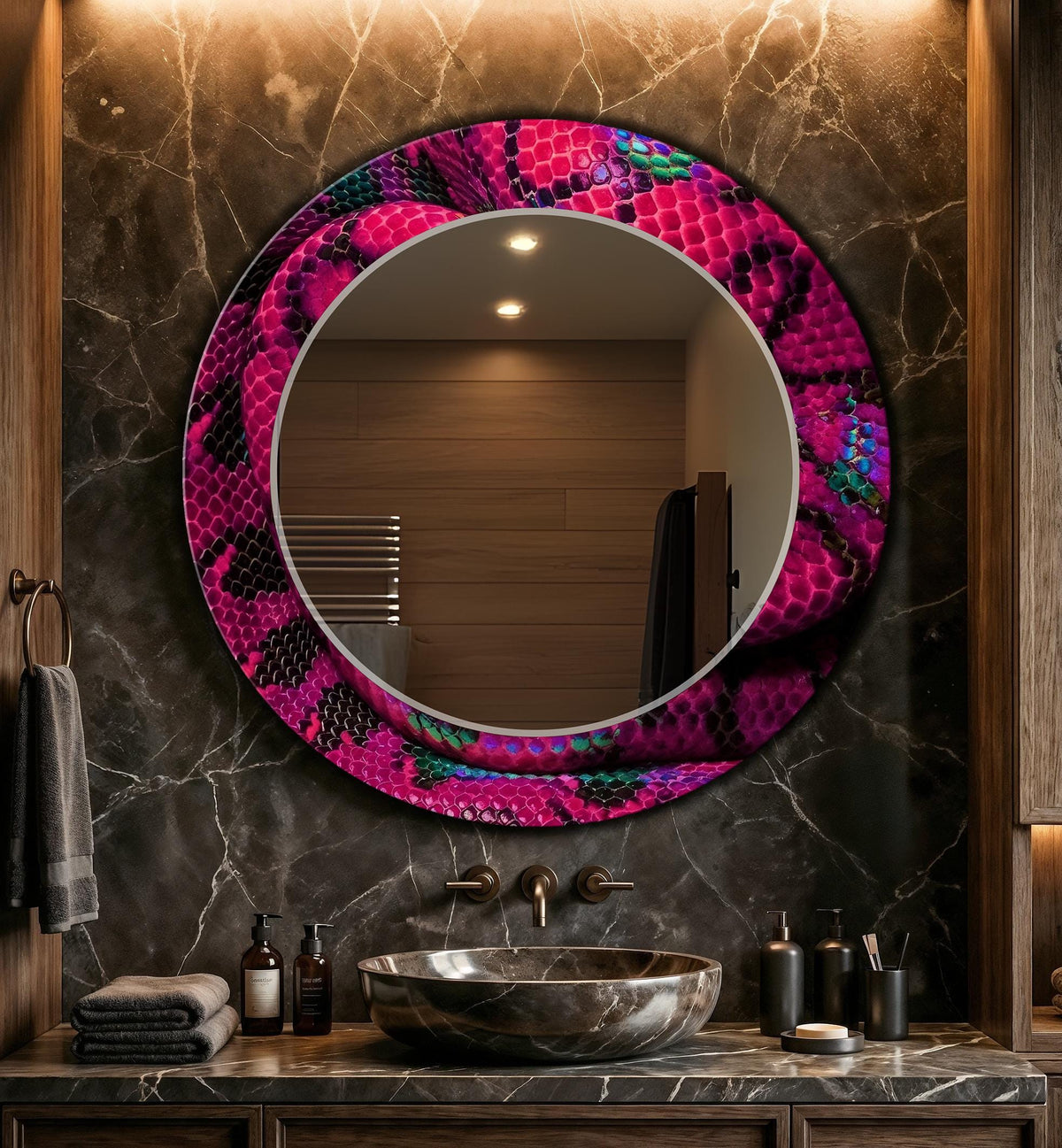Customizable Mirror, Wall Art as Mirror | Decorative Mirror | Large Statement Mirror