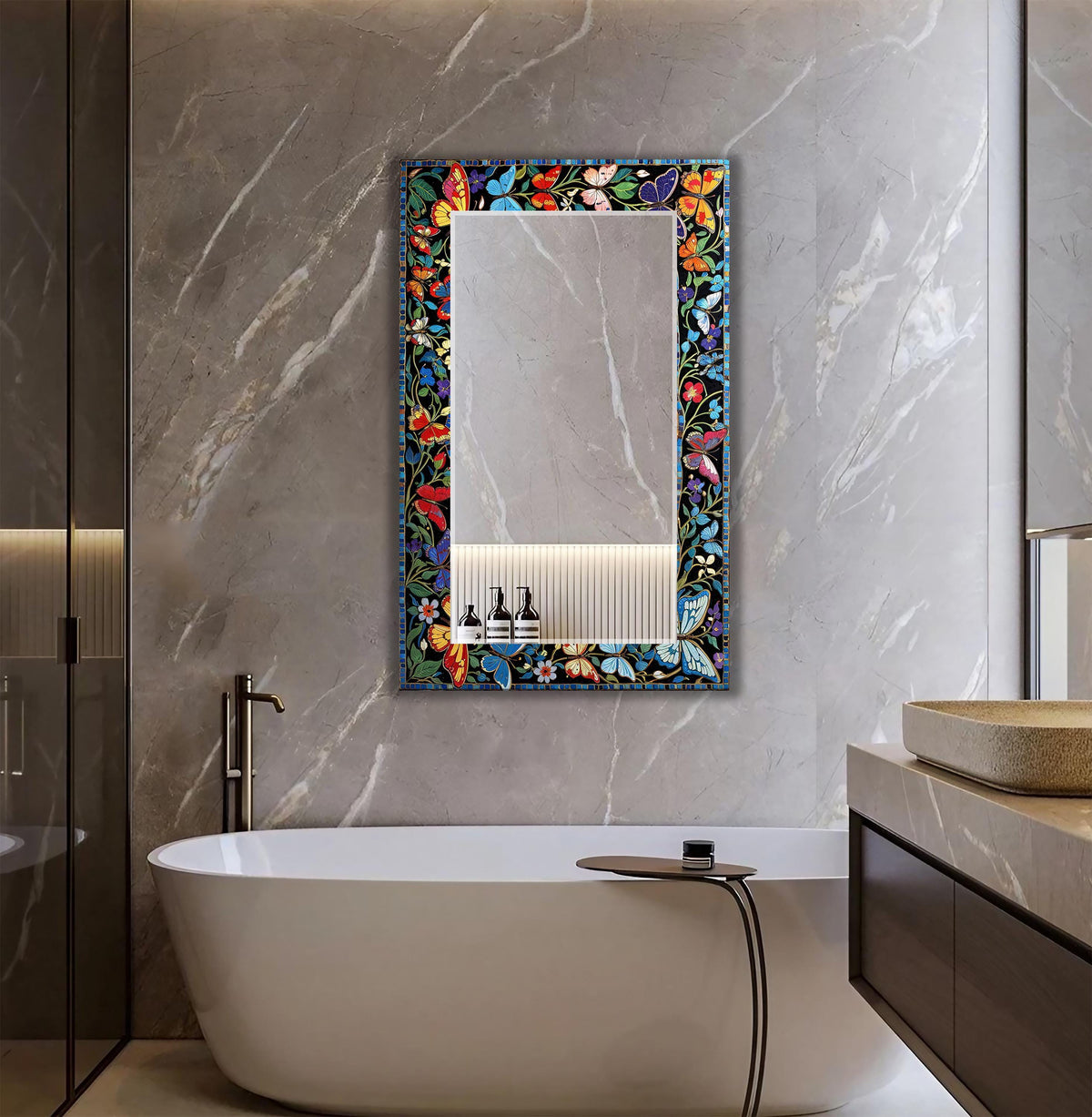 Customizable Mirror, Wall Art as Mirror | Decorative Mirror | Large Statement Mirror