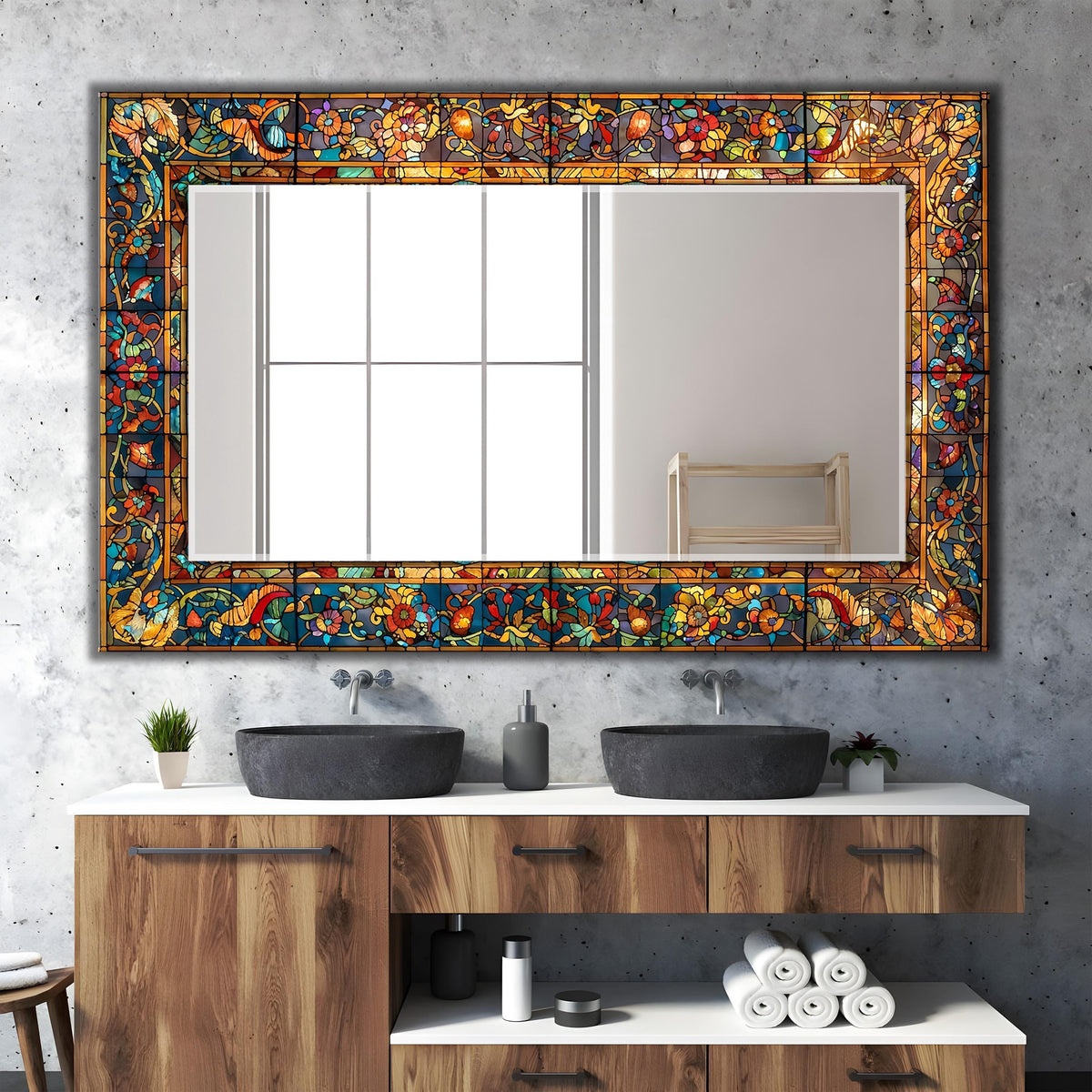 Customizable Mirror, Wall Art as Mirror | Decorative Mirror | Large Statement Mirror