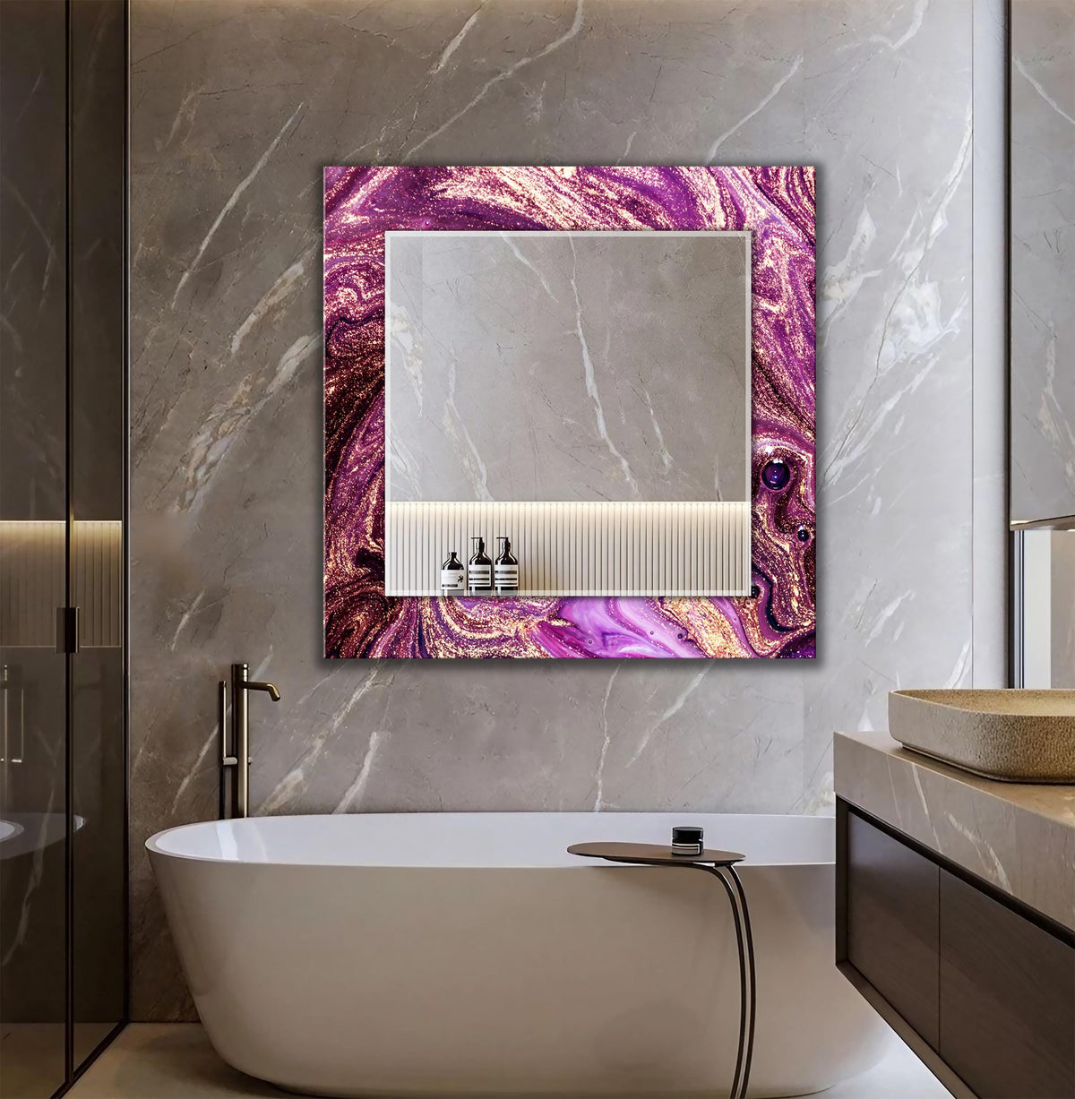 Customizable Mirror, Wall Art as Mirror | Decorative Mirror | Large Statement Mirror
