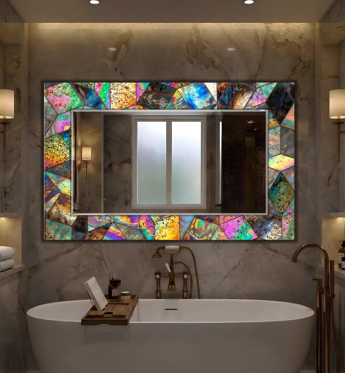 Customizable Mirror, Wall Art as Mirror | Decorative Mirror | Large Statement Mirror
