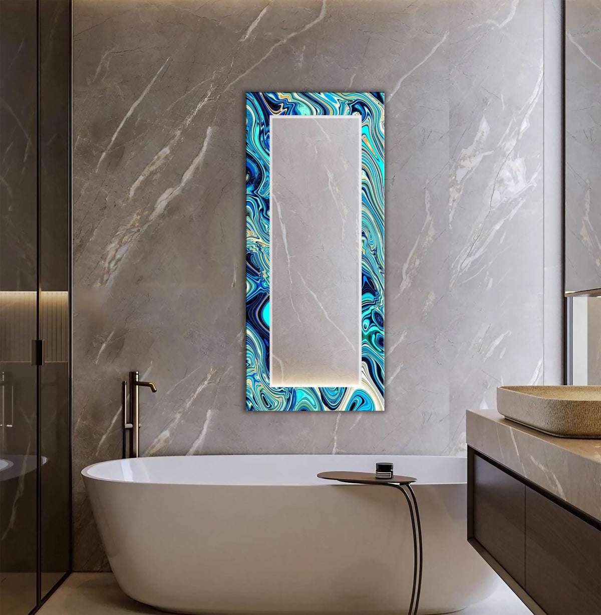 Customizable Mirror, Wall Art as Mirror | Decorative Mirror | Large Statement Mirror