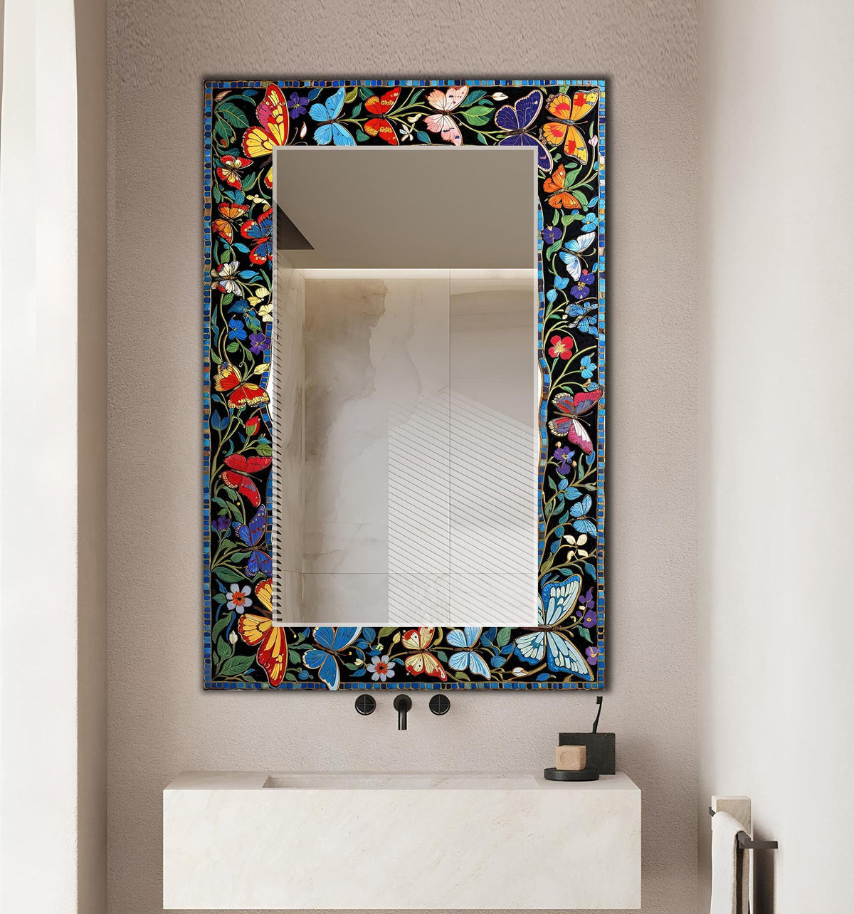 Customizable Mirror, Wall Art as Mirror | Decorative Mirror | Large Statement Mirror