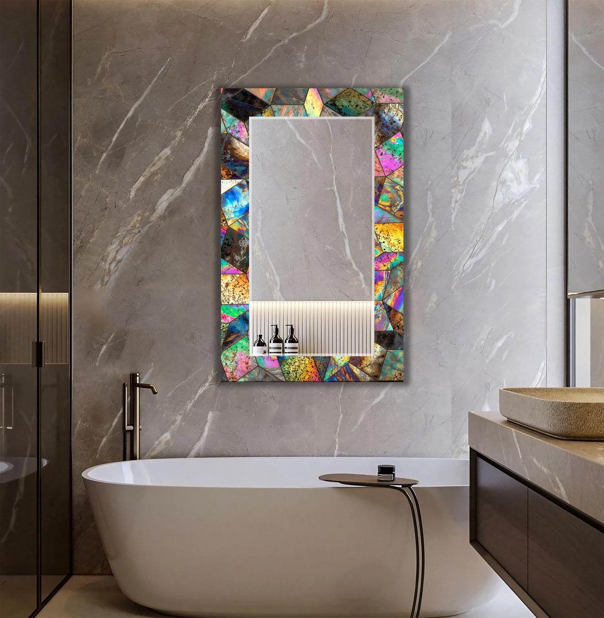 Customizable Mirror, Wall Art as Mirror | Decorative Mirror | Large Statement Mirror