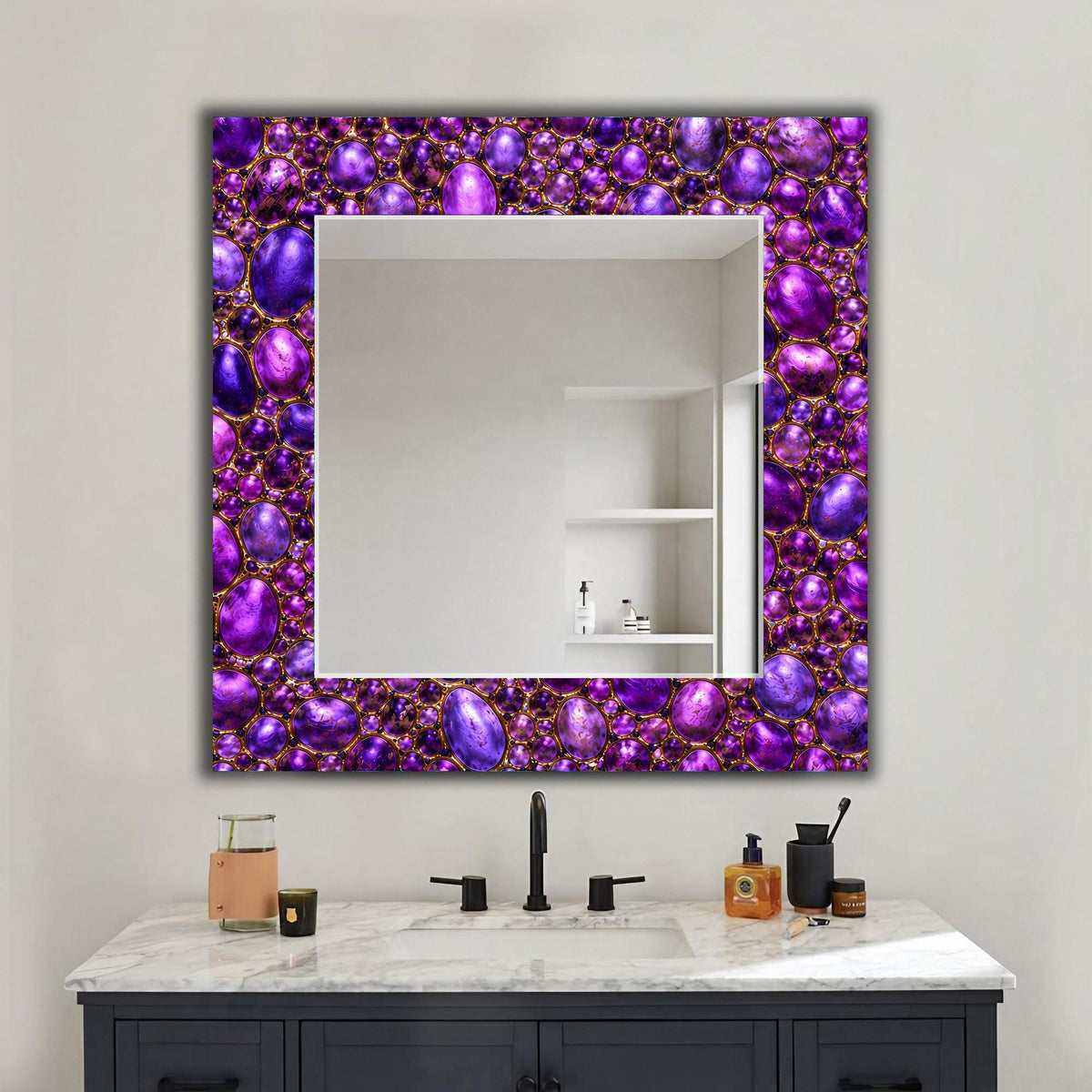 Customizable Mirror, Wall Art as Mirror | Decorative Mirror | Large Statement Mirror