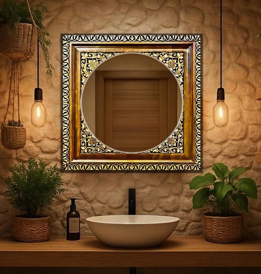 Customizable Mirror, Wall Art as Mirror | Decorative Mirror | Large Statement Mirror