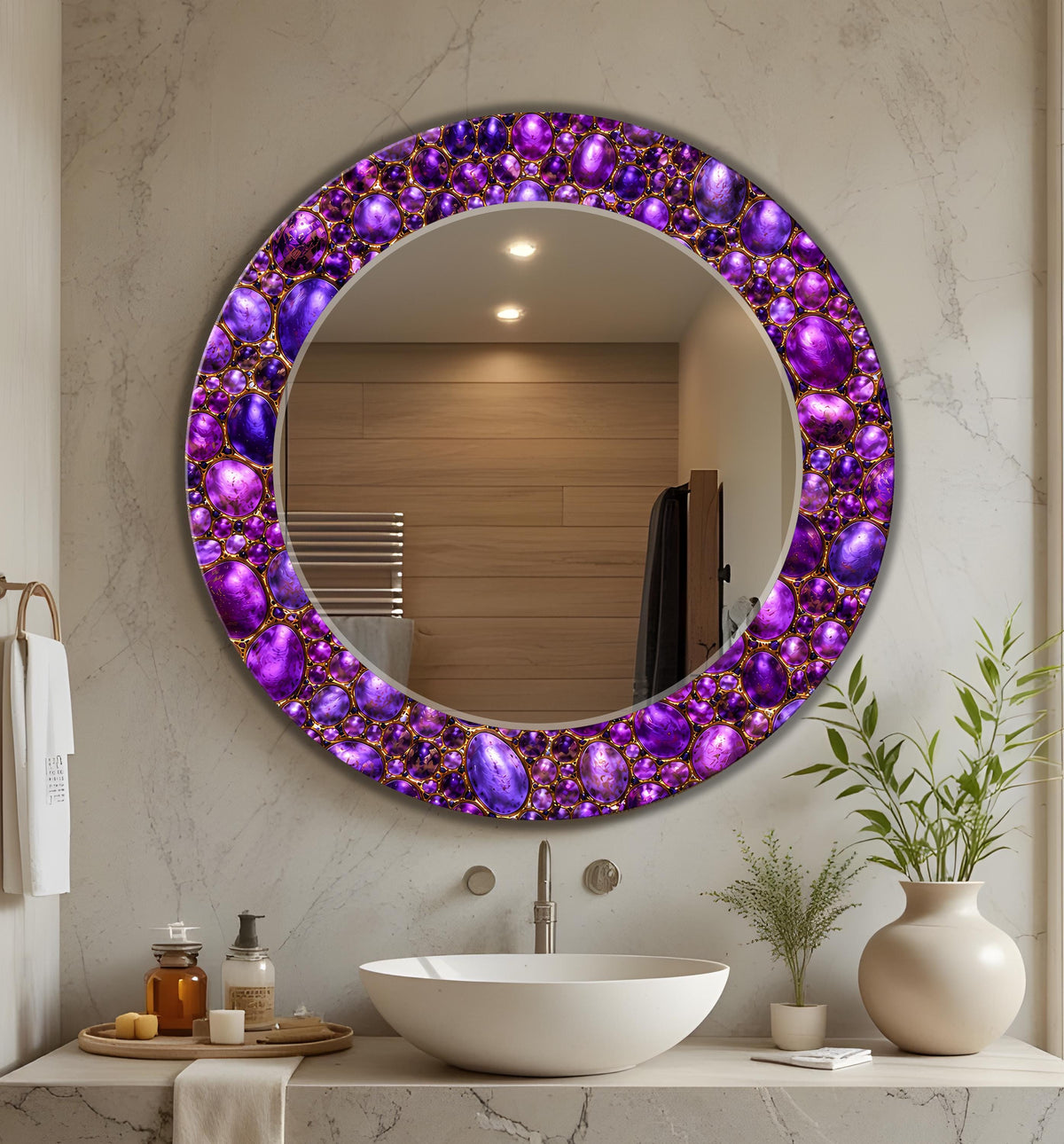 Customizable Mirror, Wall Art as Mirror | Decorative Mirror | Large Statement Mirror