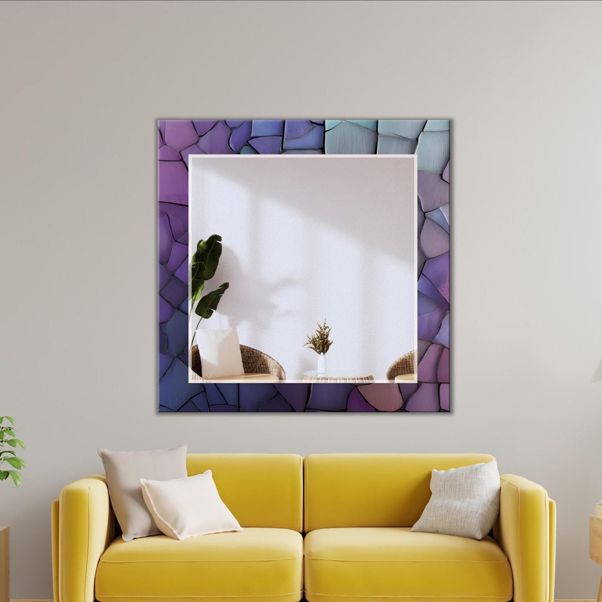 Customizable Mirror, Wall Art as Mirror | Decorative Mirror | Large Statement Mirror