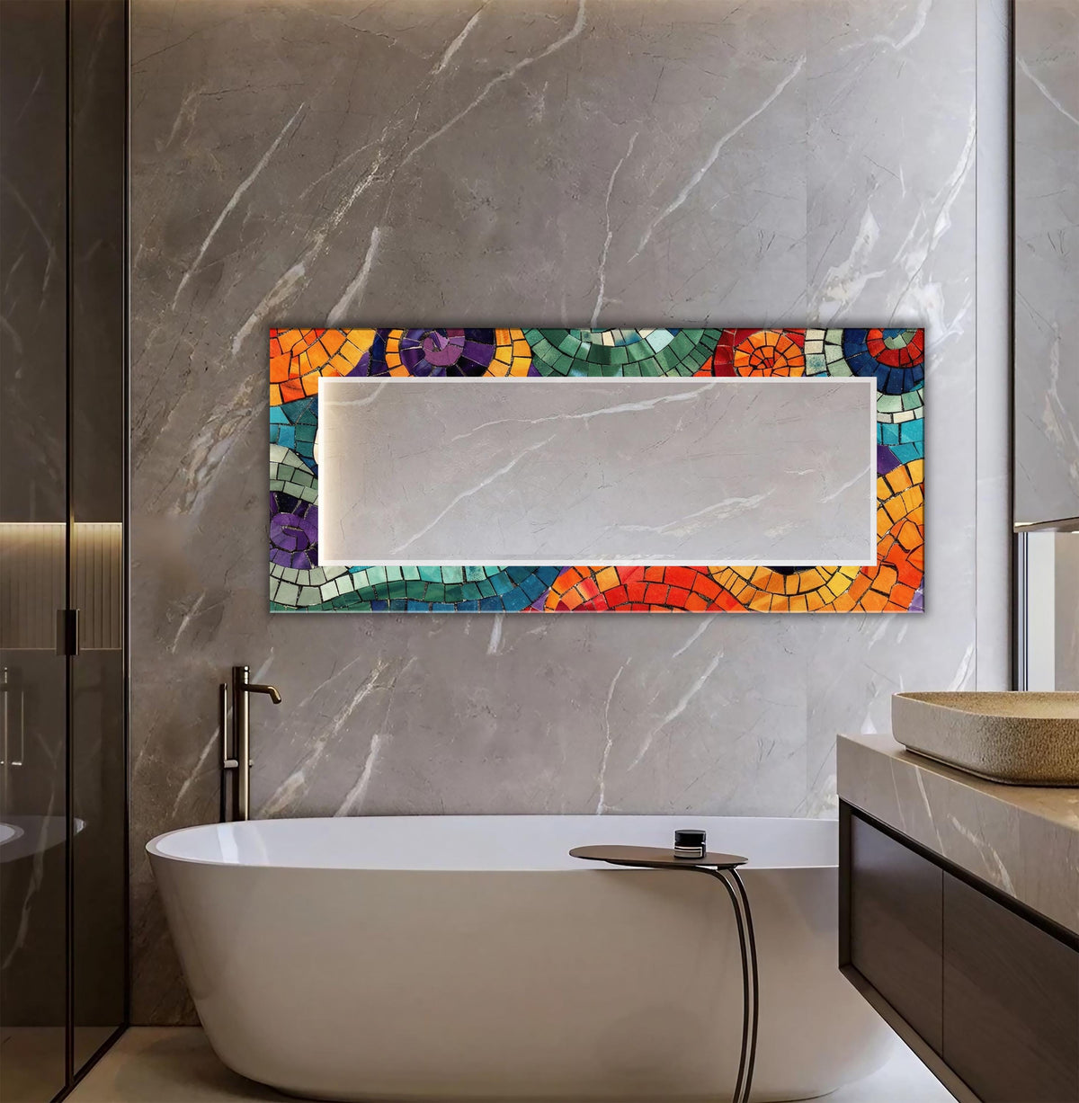 Customizable Mirror, Wall Art as Mirror | Decorative Mirror | Large Statement Mirror