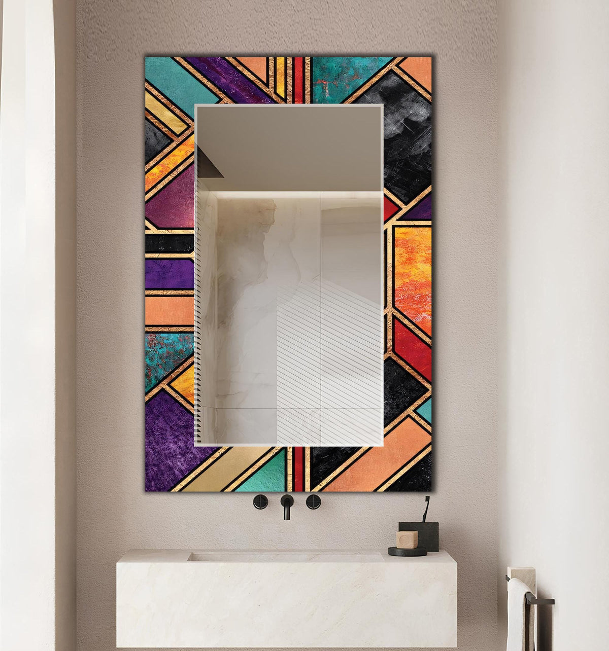 Customizable Mirror, Wall Art as Mirror | Decorative Mirror | Large Statement Mirror
