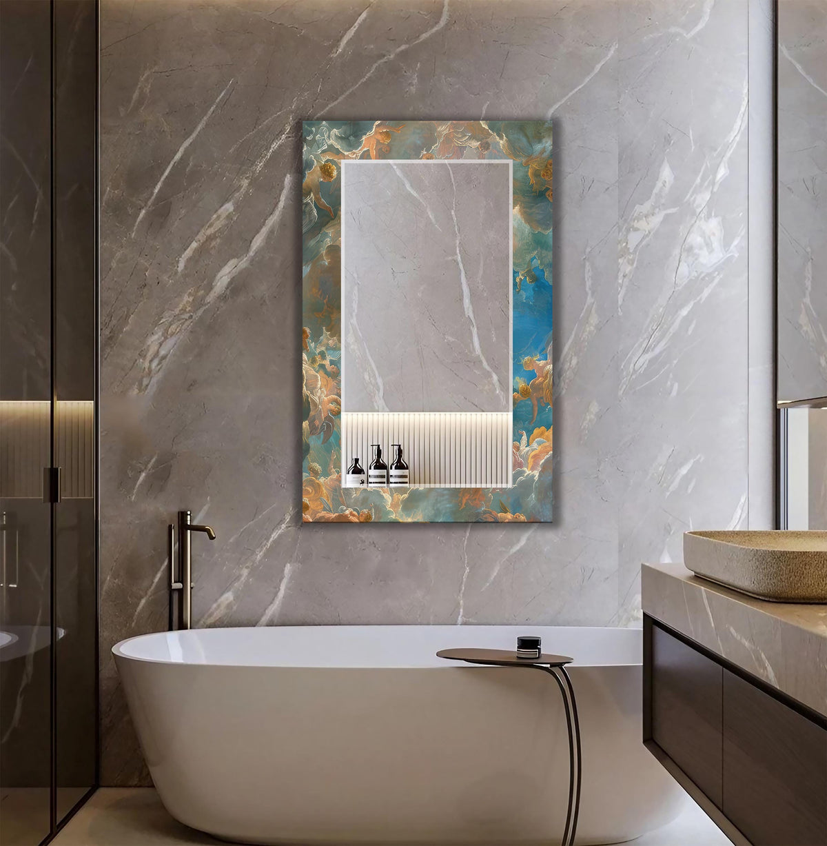 Customizable Mirror, Wall Art as Mirror | Decorative Mirror | Large Statement Mirror