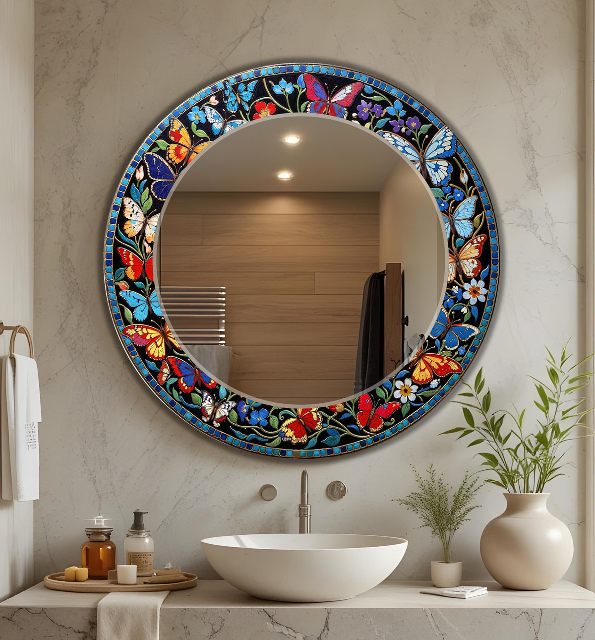 Customizable Mirror, Wall Art as Mirror | Decorative Mirror | Large Statement Mirror