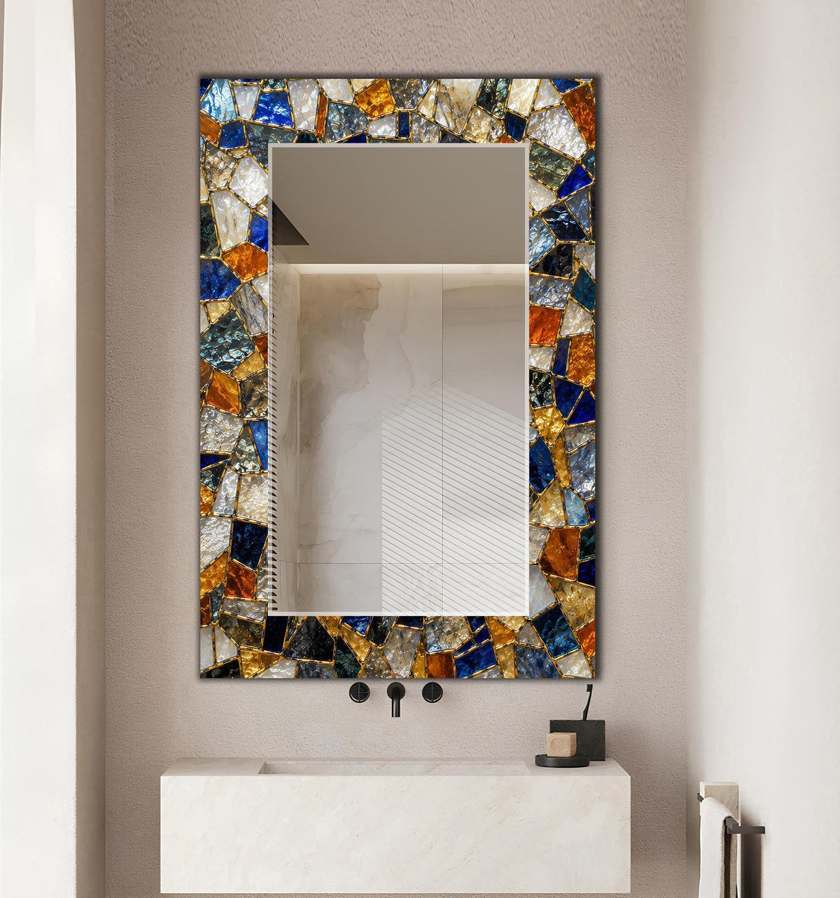 Customizable Mirror, Wall Art as Mirror | Decorative Mirror | Large Statement Mirror