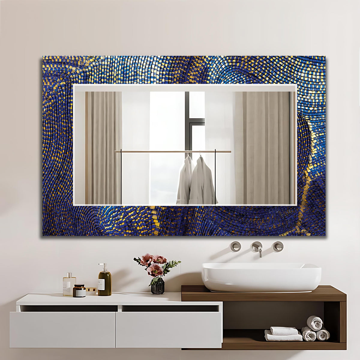 Customizable Mirror, Wall Art as Mirror | Decorative Mirror | Large Statement Mirror