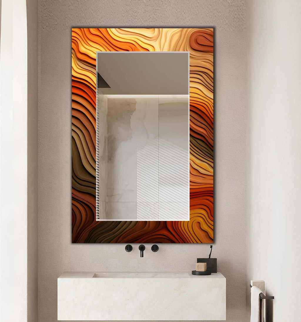 Customizable Mirror, Wall Art as Mirror | Decorative Mirror | Large Statement Mirror