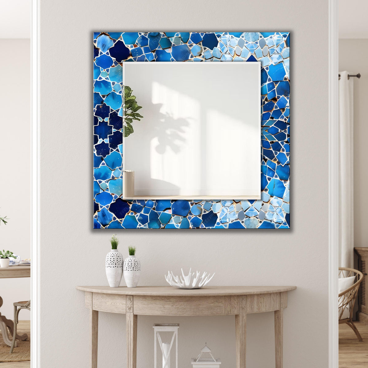 Customizable Mirror, Wall Art as Mirror | Decorative Mirror | Large Statement Mirror