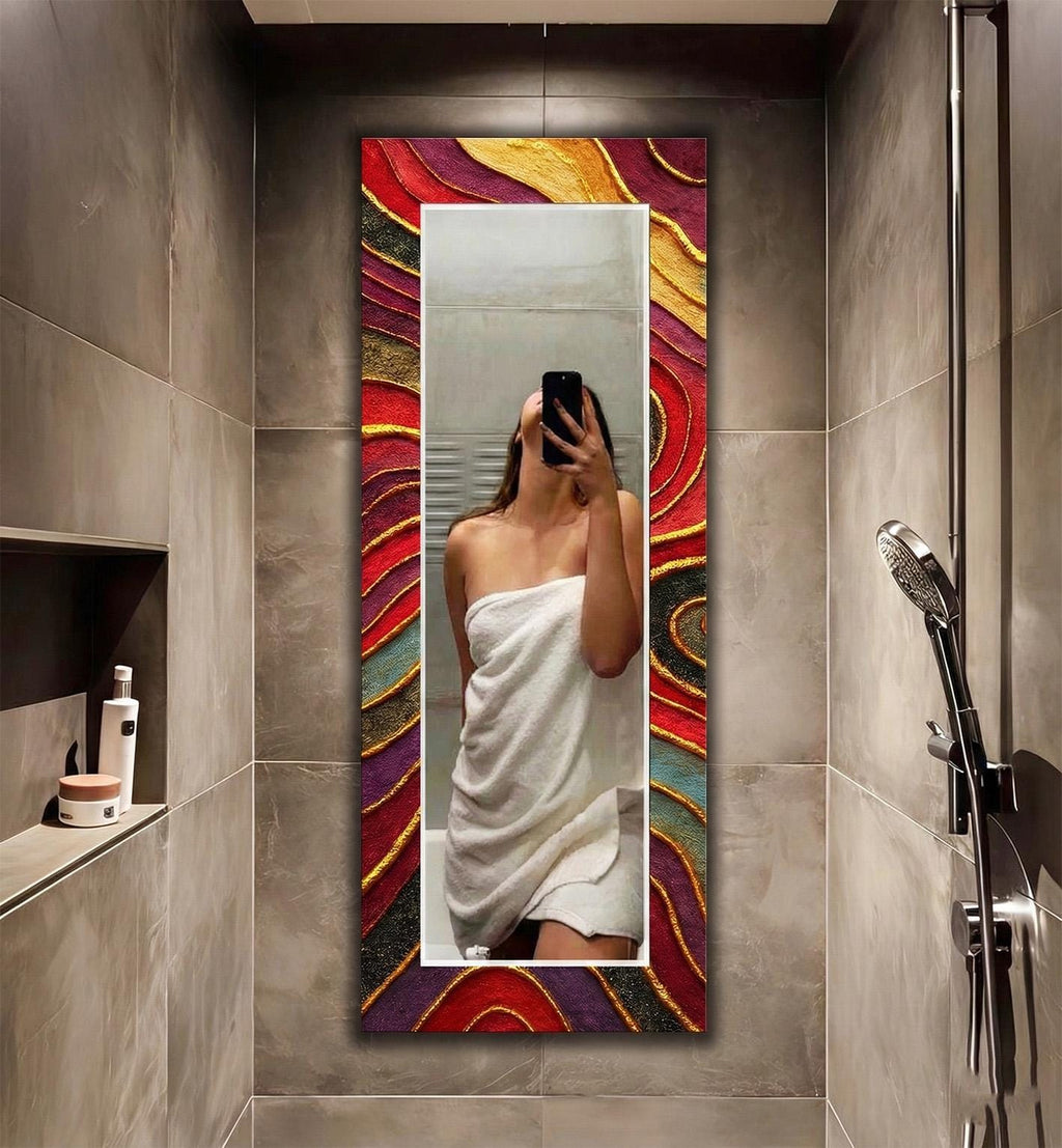 Customizable Mirror, Wall Art as Mirror | Decorative Mirror | Large Statement Mirror