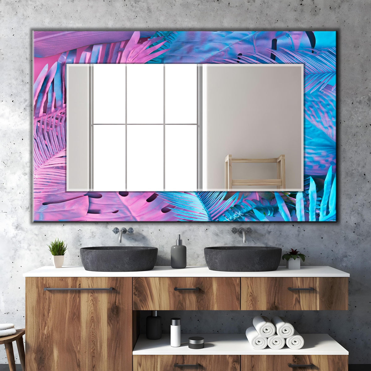 Customizable Mirror, Wall Art as Mirror | Decorative Mirror | Large Statement Mirror