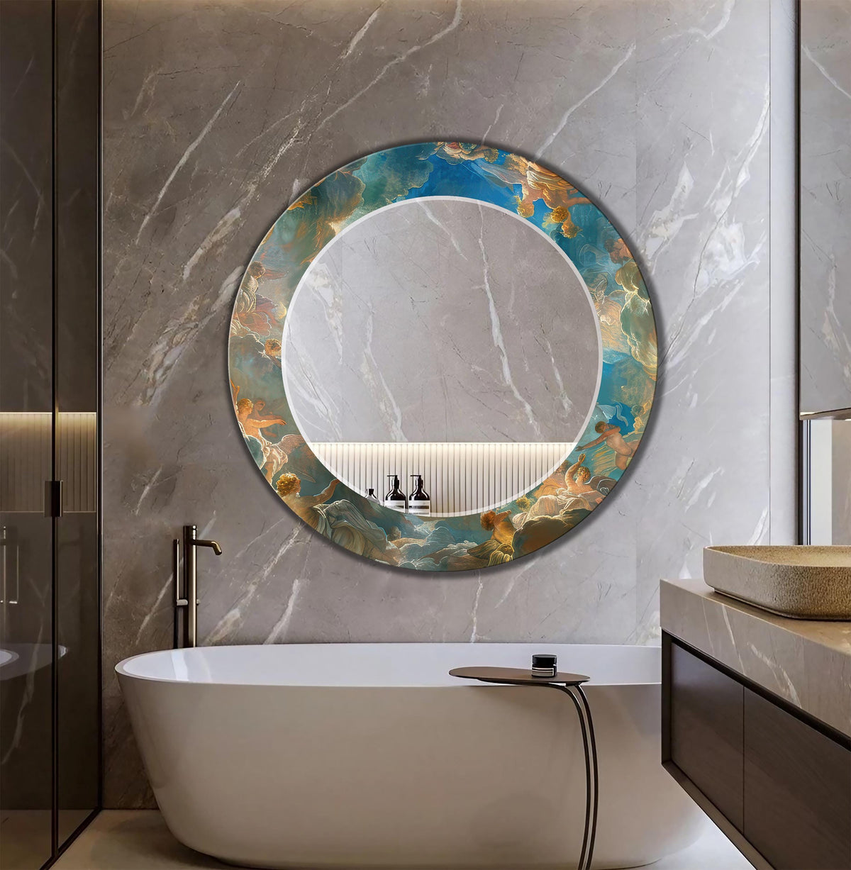 Customizable Mirror, Wall Art as Mirror | Decorative Mirror | Large Statement Mirror