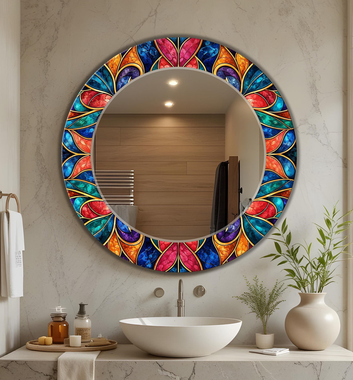 Customizable Mirror, Wall Art as Mirror | Decorative Mirror | Large Statement Mirror