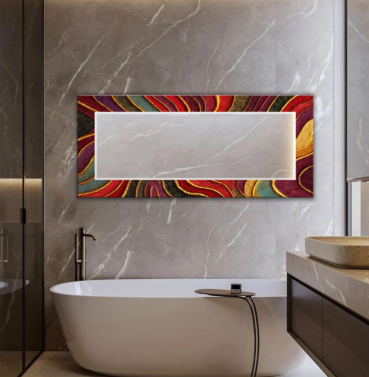 Customizable Mirror, Wall Art as Mirror | Decorative Mirror | Large Statement Mirror