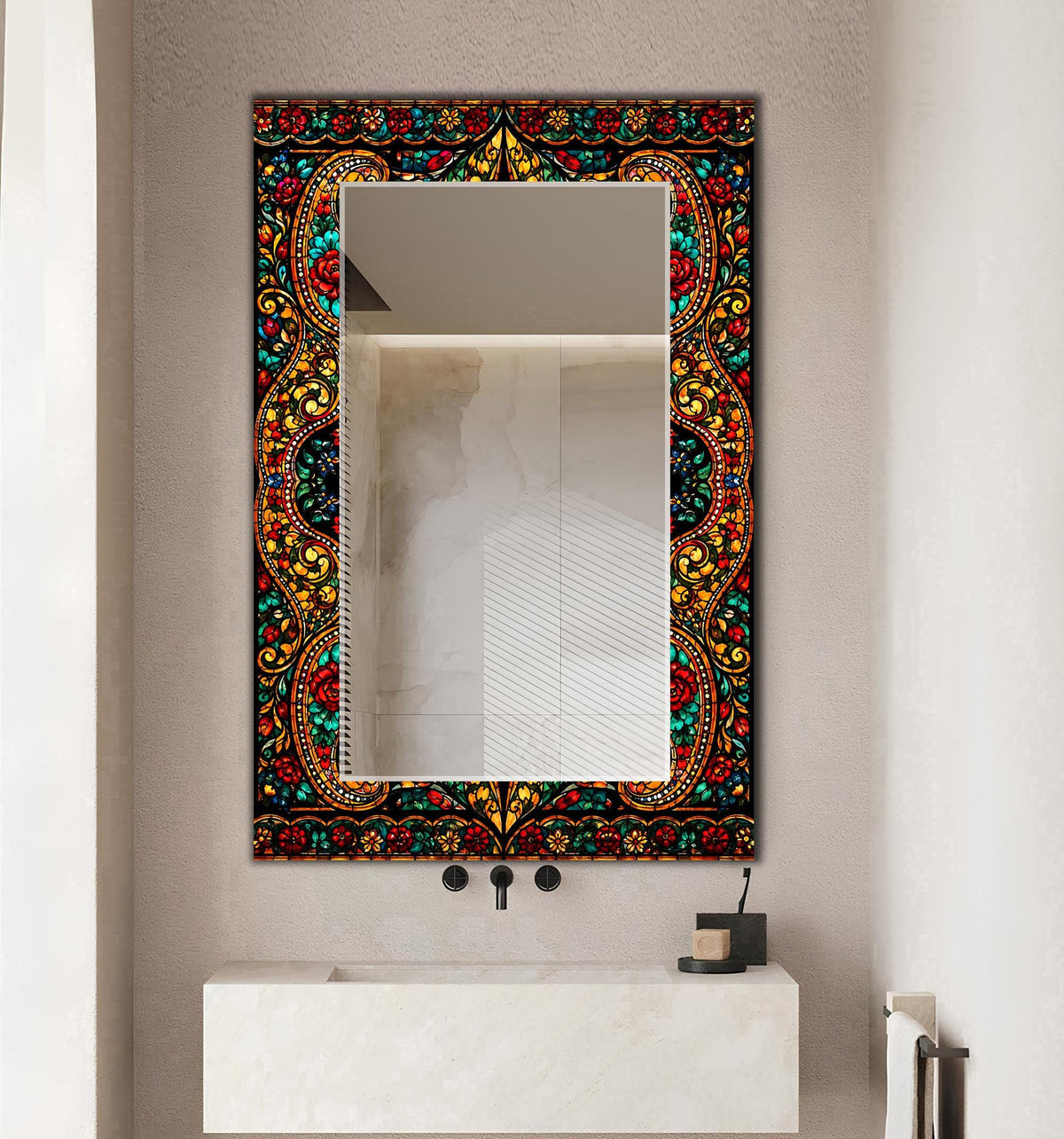 Customizable Mirror, Wall Art as Mirror | Decorative Mirror | Large Statement Mirror