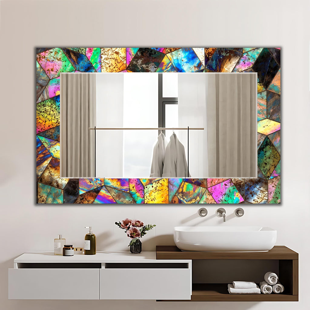 Customizable Mirror, Wall Art as Mirror | Decorative Mirror | Large Statement Mirror