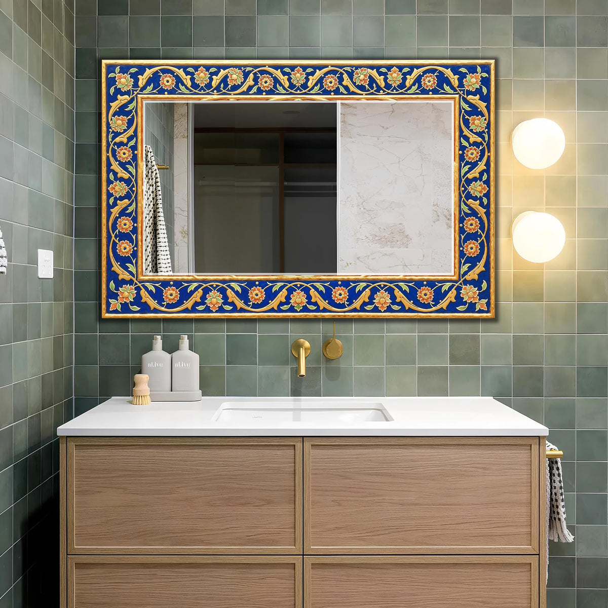 Customizable Mirror, Wall Art as Mirror | Decorative Mirror | Large Statement Mirror