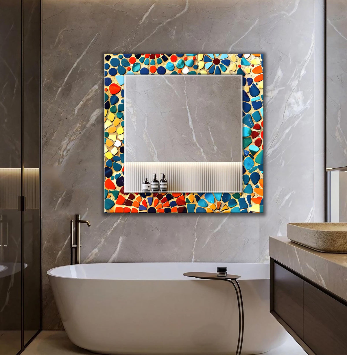 Customizable Mirror, Wall Art as Mirror | Decorative Mirror | Large Statement Mirror