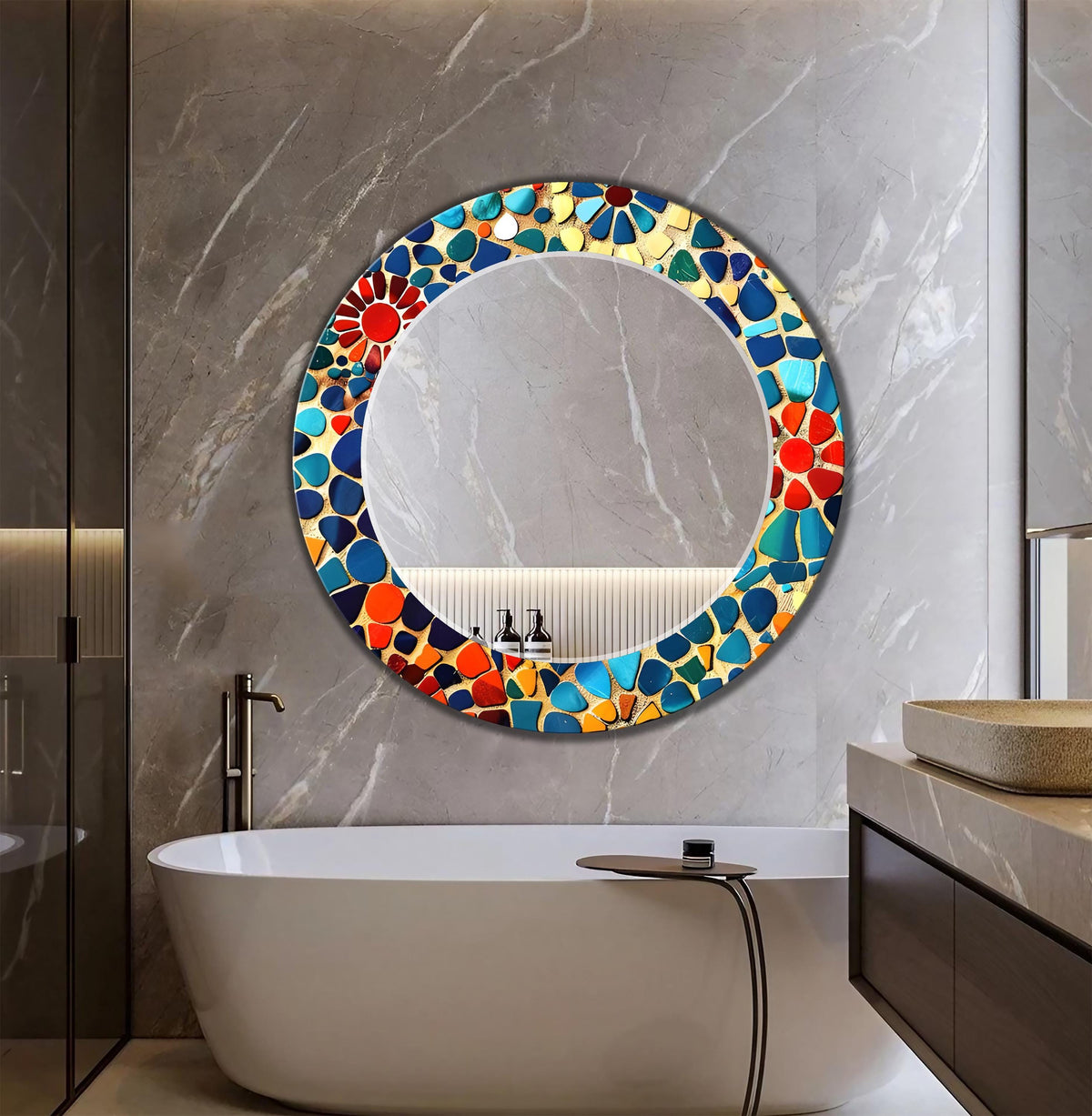 Customizable Mirror, Wall Art as Mirror | Decorative Mirror | Large Statement Mirror