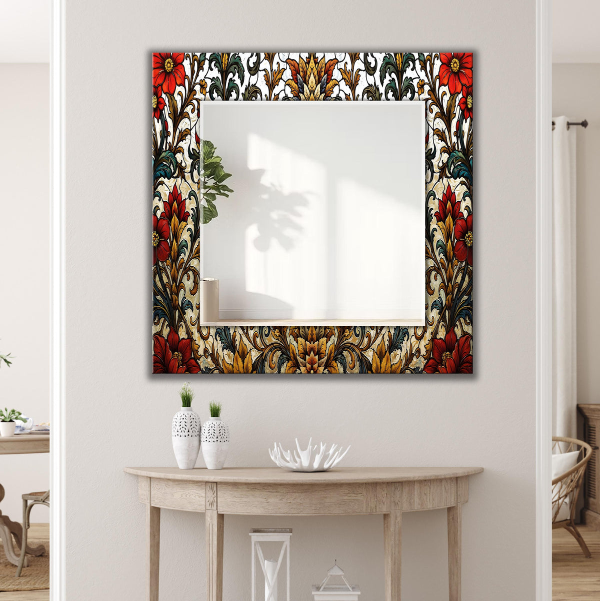 Customizable Mirror, Wall Art as Mirror | Decorative Mirror | Large Statement Mirror
