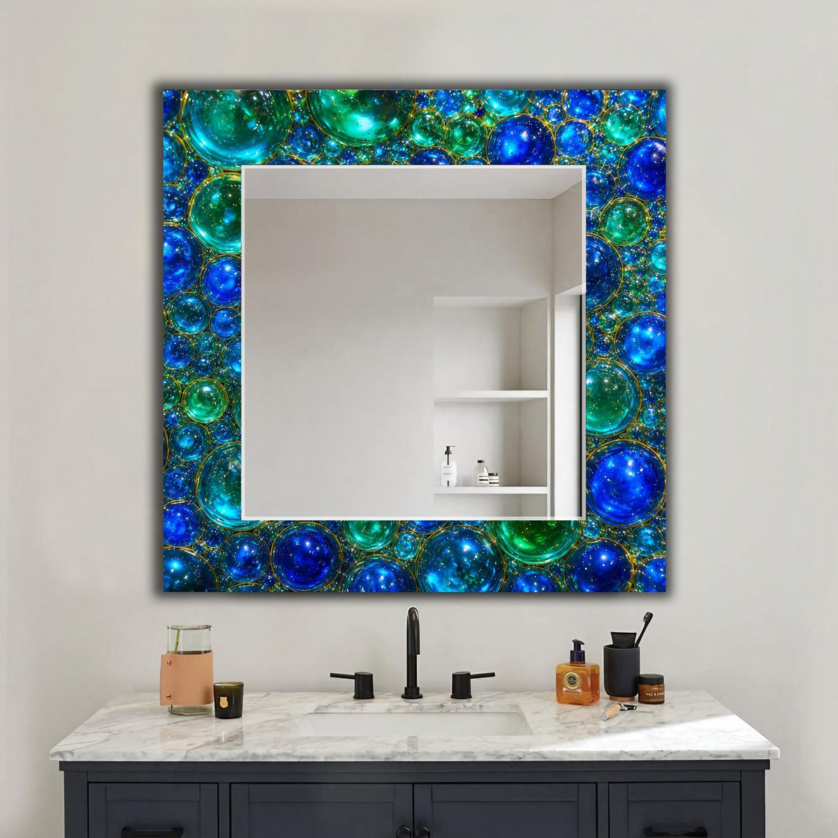 Customizable Mirror, Wall Art as Mirror | Decorative Mirror | Large Statement Mirror