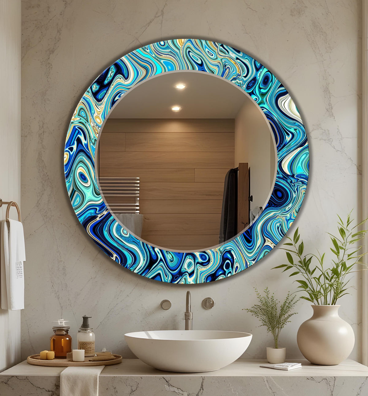 Customizable Mirror, Wall Art as Mirror | Decorative Mirror | Large Statement Mirror