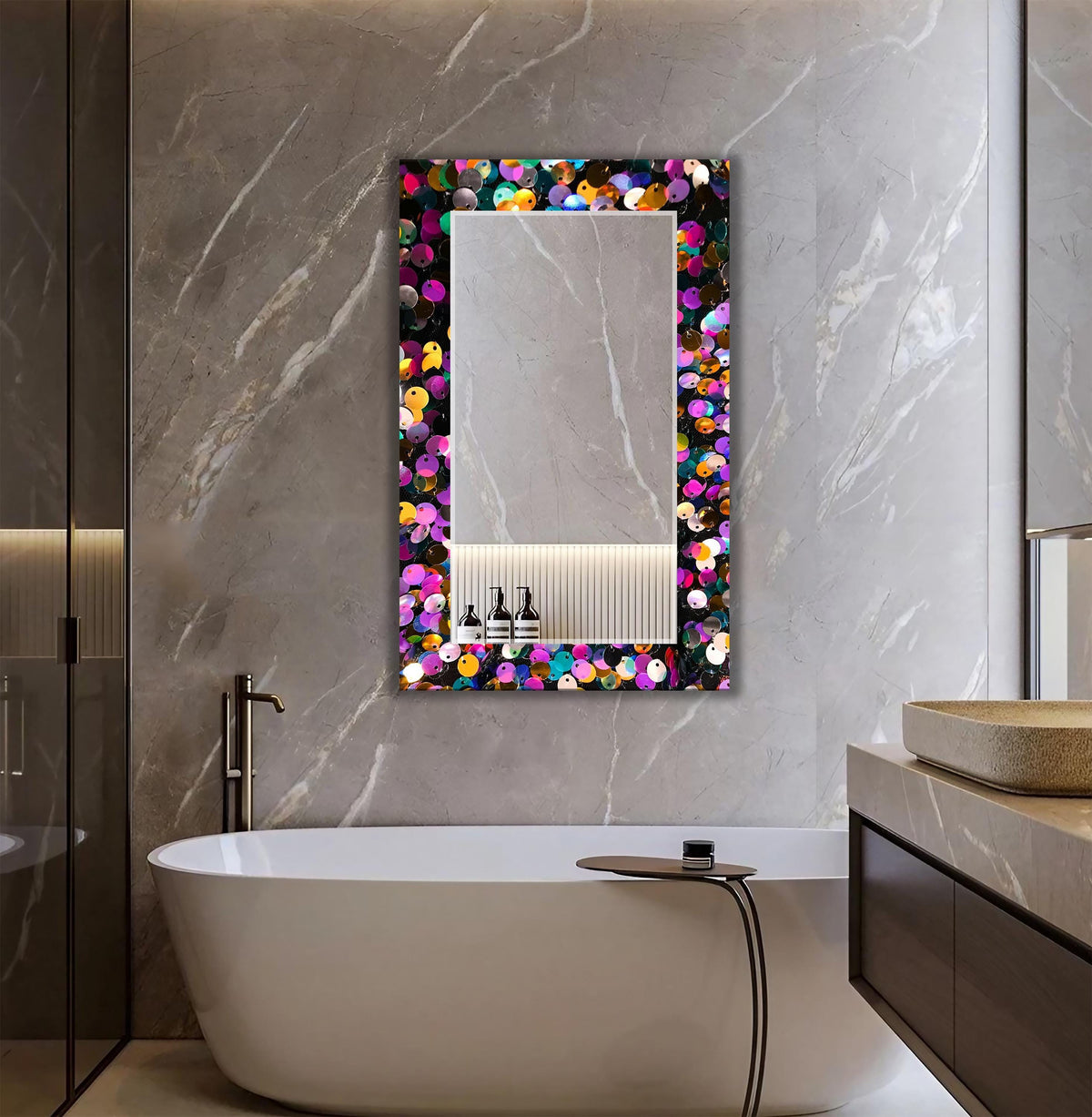 Customizable Mirror, Wall Art as Mirror | Decorative Mirror | Large Statement Mirror