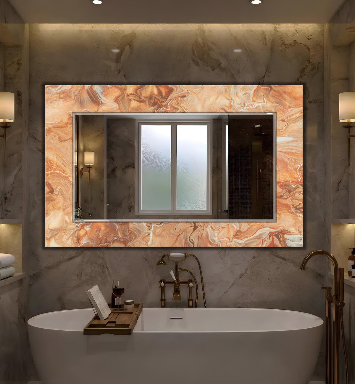 Customizable Mirror, Wall Art as Mirror | Decorative Mirror | Large Statement Mirror