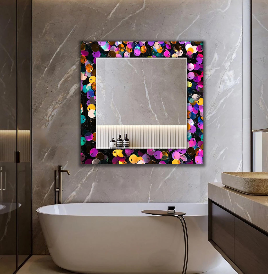 Customizable Mirror, Wall Art as Mirror | Decorative Mirror | Large Statement Mirror