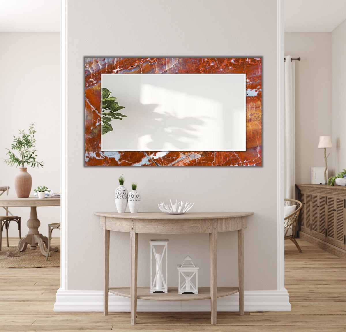 Customizable Mirror, Wall Art as Mirror | Decorative Mirror | Large Statement Mirror