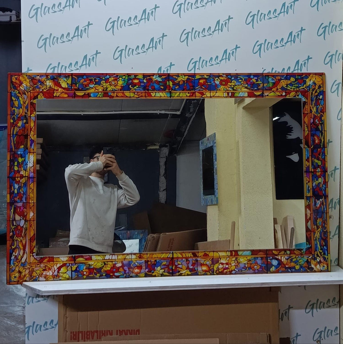Customizable Mirror, Wall Art as Mirror | Decorative Mirror | Large Statement Mirror