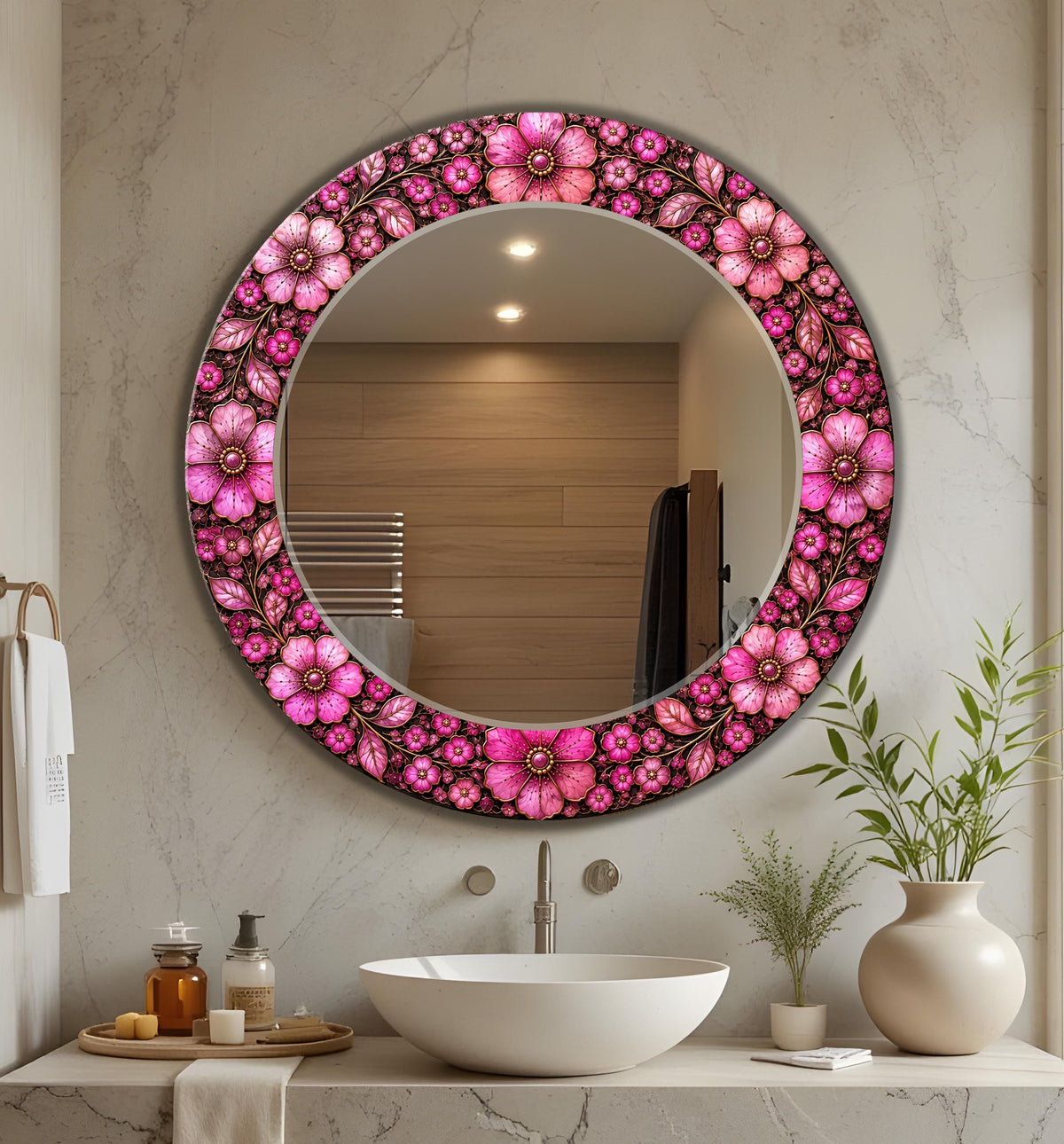 Customizable Mirror, Wall Art as Mirror | Decorative Mirror | Large Statement Mirror
