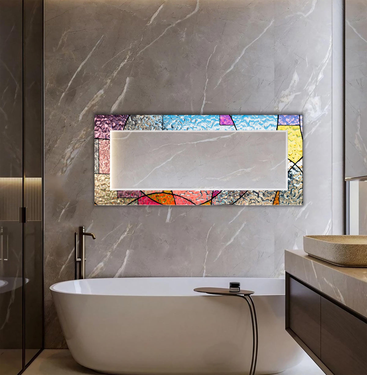 Customizable Mirror, Wall Art as Mirror | Decorative Mirror | Large Statement Mirror
