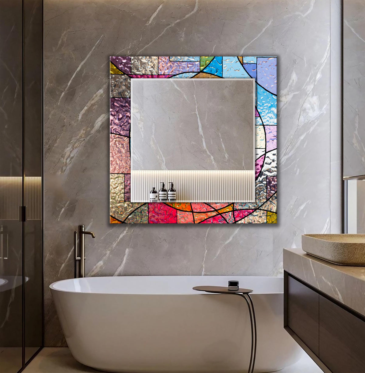 Customizable Mirror, Wall Art as Mirror | Decorative Mirror | Large Statement Mirror
