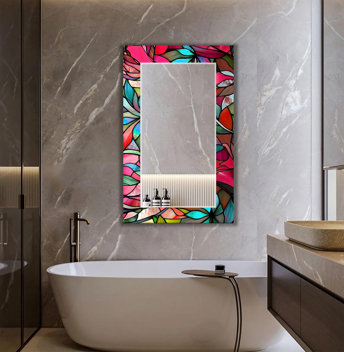 Customizable Mirror, Wall Art as Mirror | Decorative Mirror | Large Statement Mirror