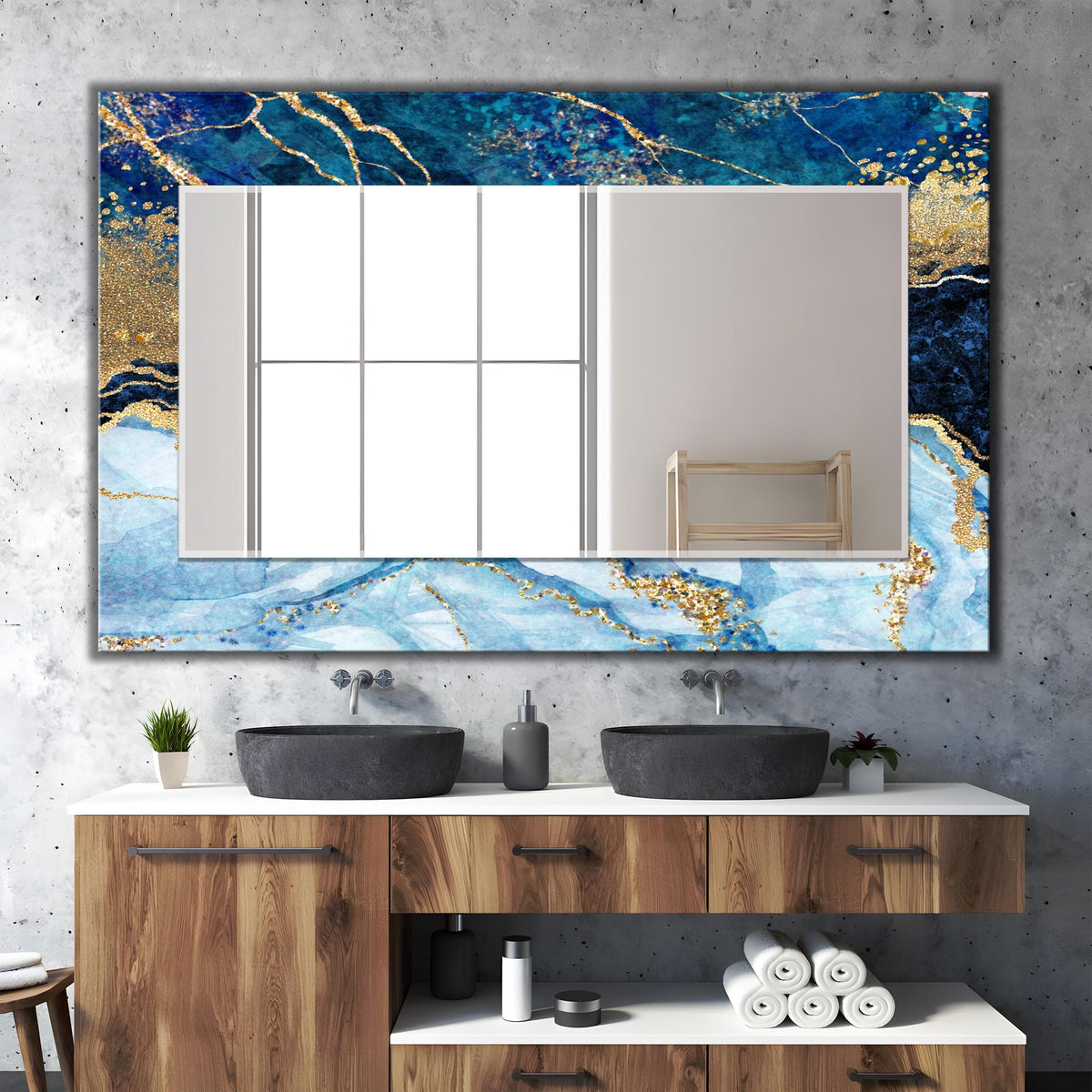 Customizable Mirror, Wall Art as Mirror | Decorative Mirror | Large Statement Mirror